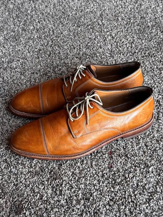 Johnston&Murphy Lenox Hill Cap Toe Oxford shoes in British Tan leather Size 13 main image 6